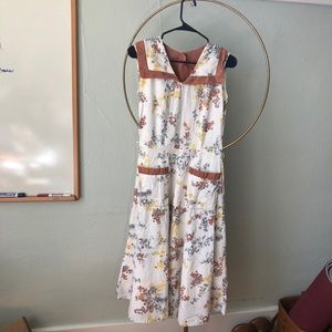 Vintage flower patterned dress, frock